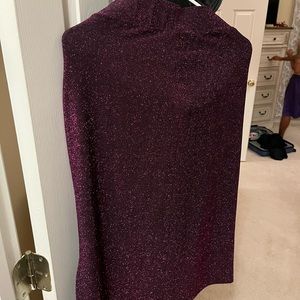 Sparkly burgundy purple skirt